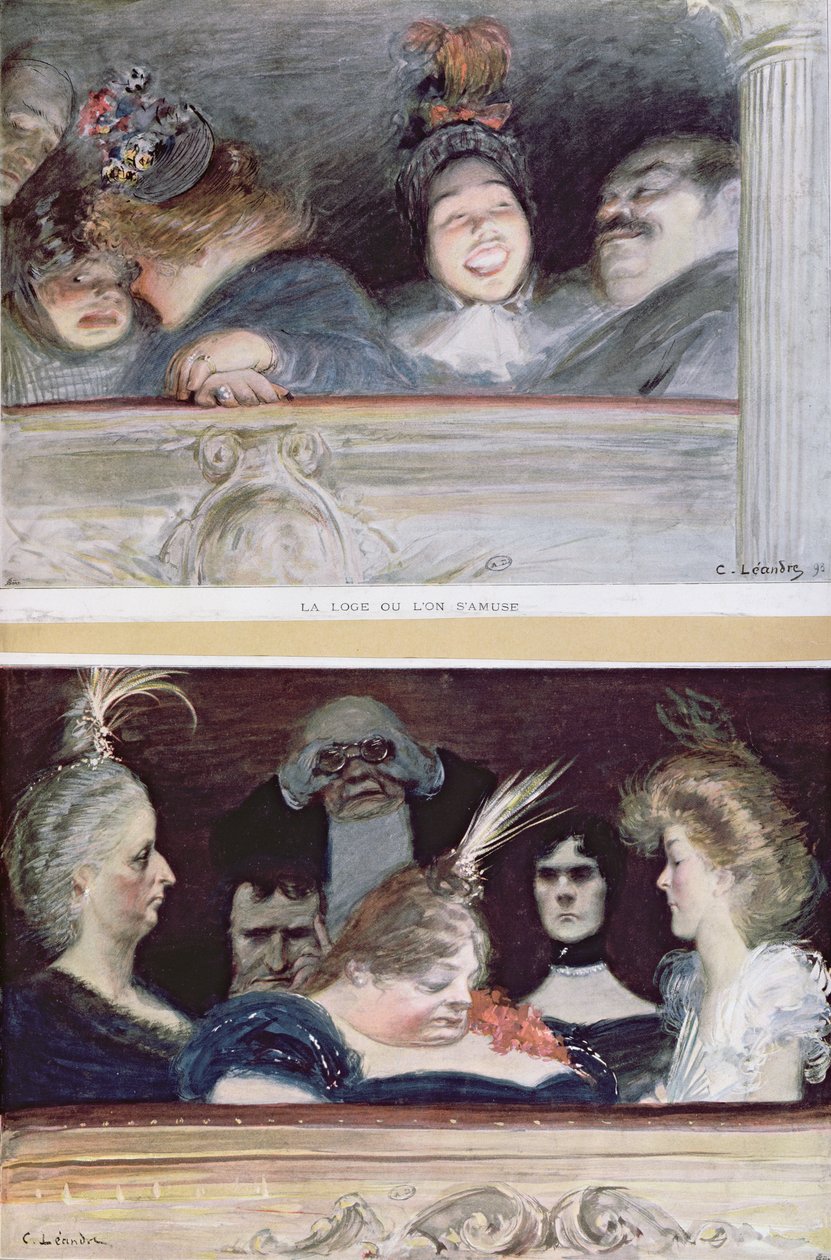 Fröhlichkeit und Langeweile, 1898 von Charles Leandre