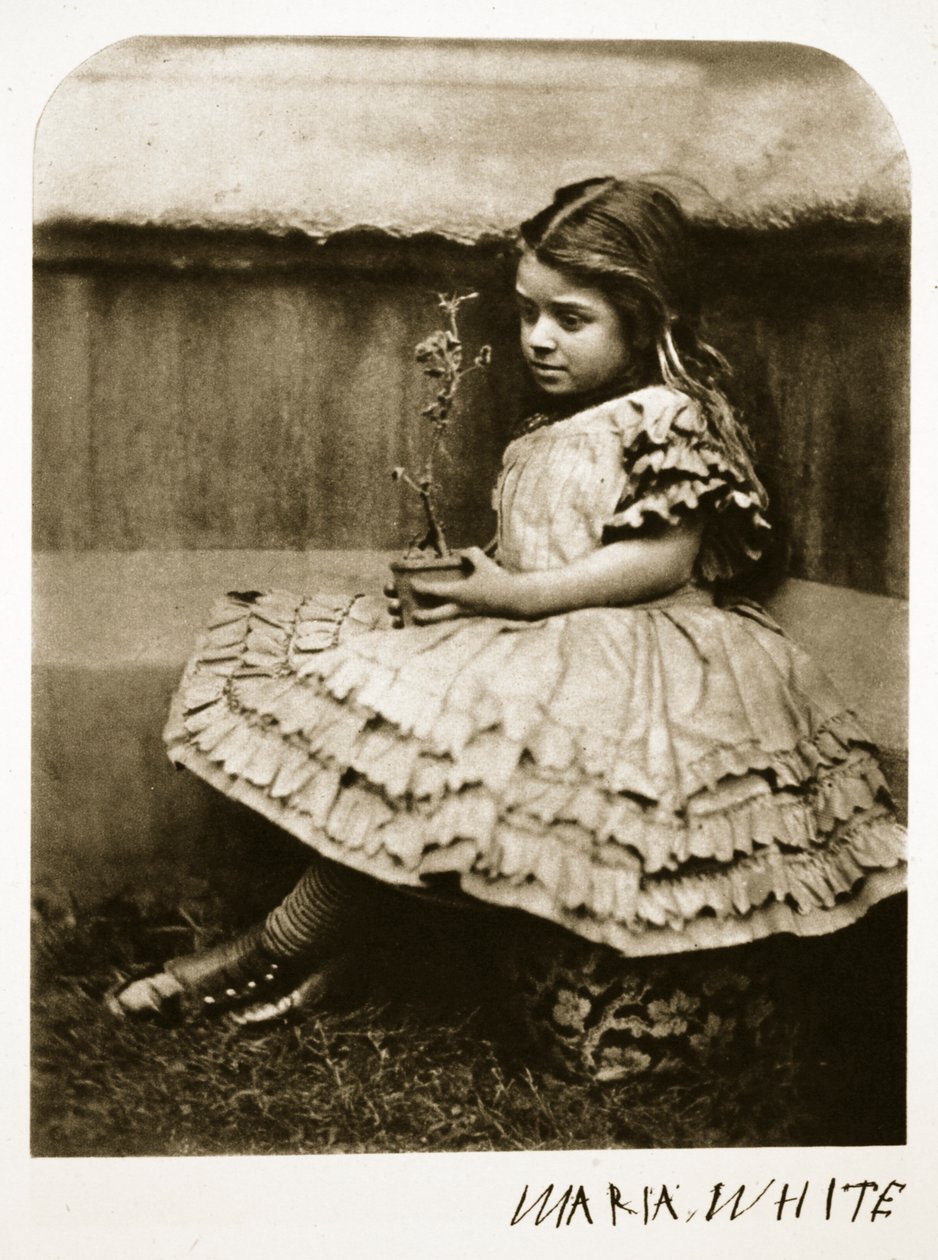 Maria White, 11. Juli 1864 (Sepia-Foto) von Charles Lutwidge Dodgson