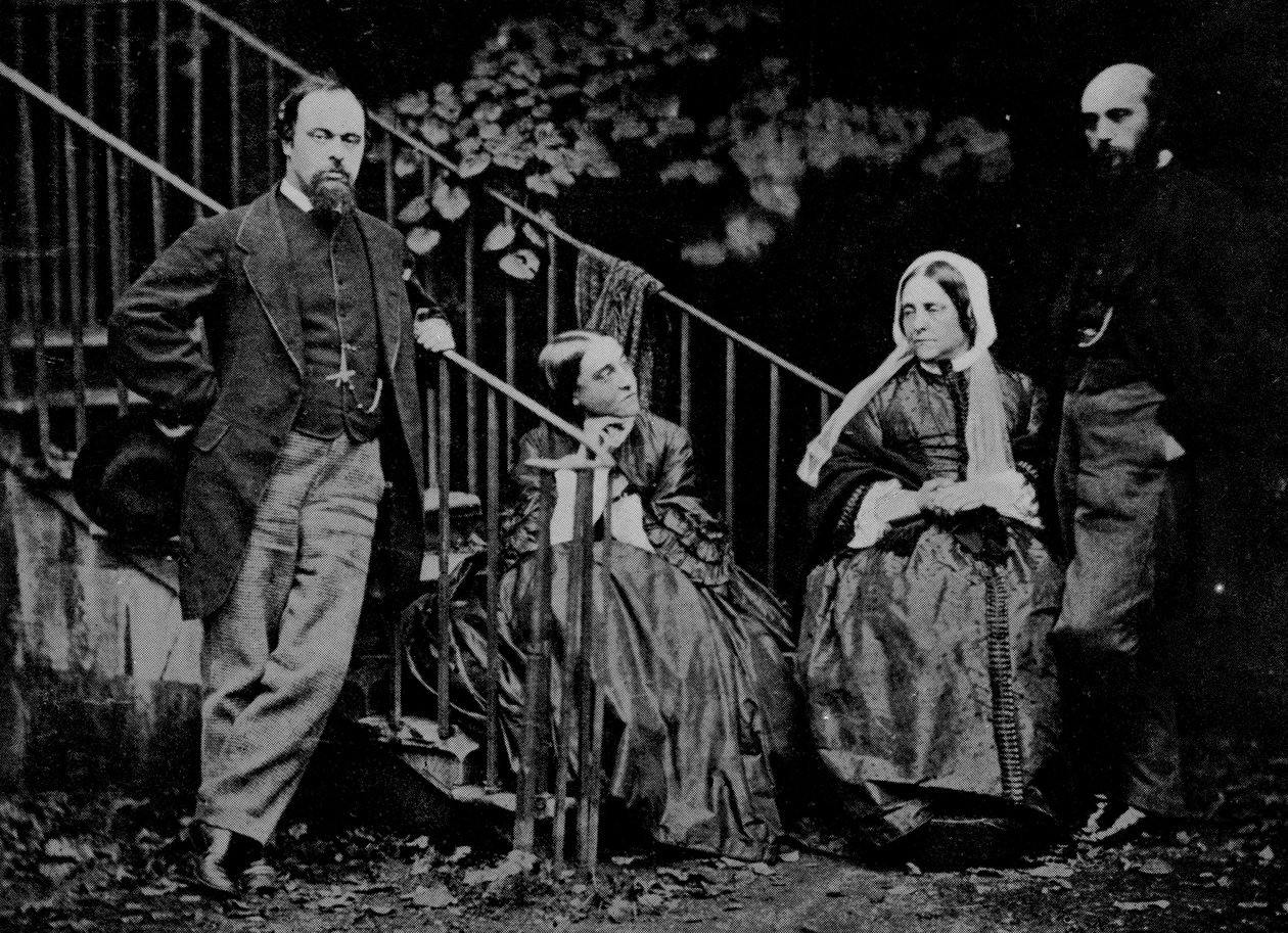 Porträt der Familie Rossetti, 1864 von Charles Lutwidge Dodgson