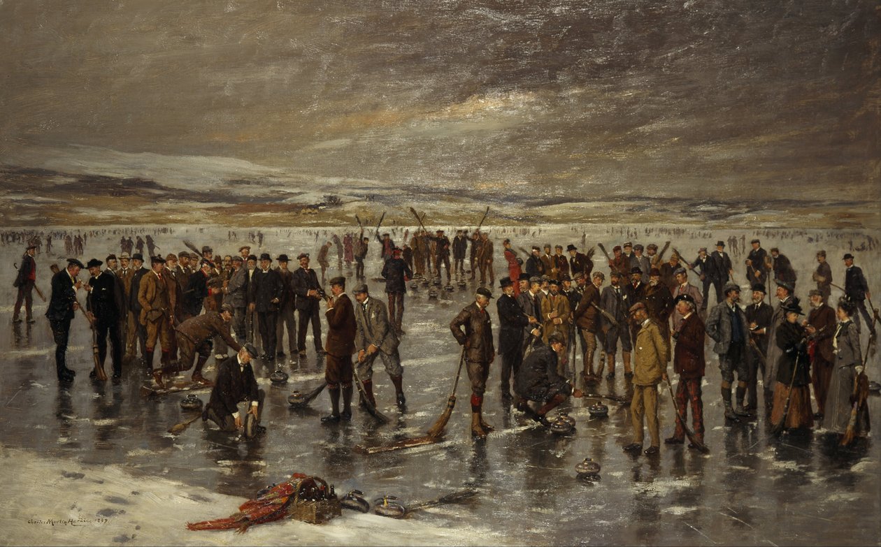 Curling in Carsebreck von Charles Martin Hardie