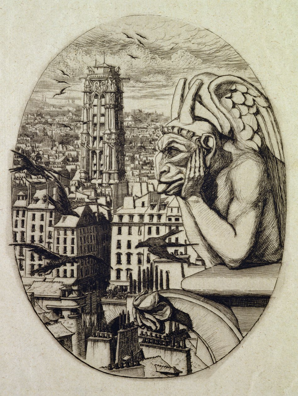 Der Vampir (Le Stryge), 1853 von Charles Meryon
