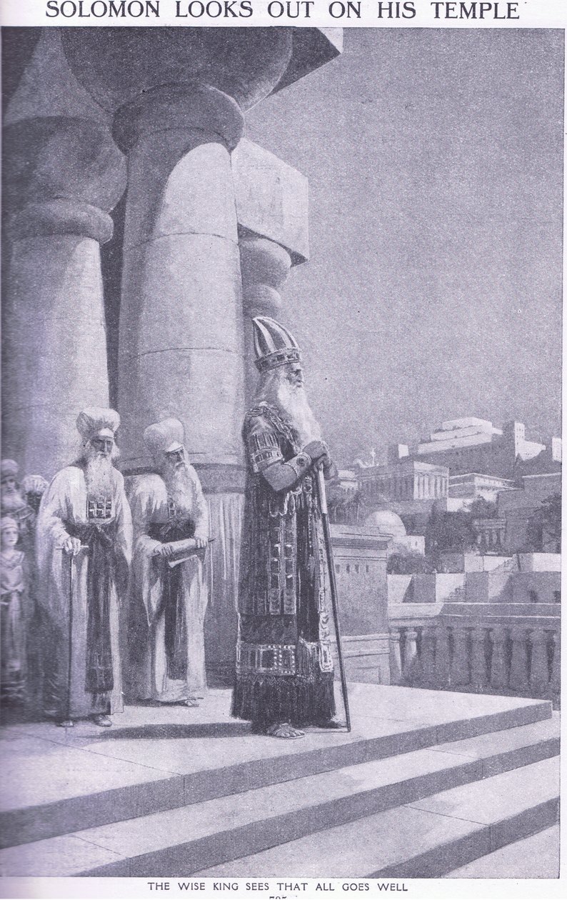 Salomon blickt auf seinen Tempel von Charles Mills Sheldon