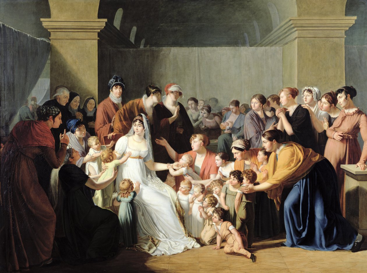 Kaiserin Josephine (1763-1814) unter den Kindern, 1806 von Charles Nicolas Raphael Lafond