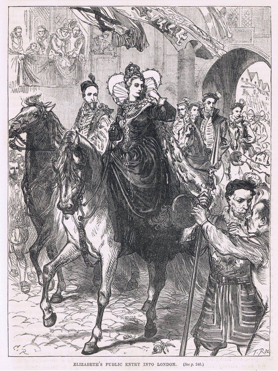 Elizabeths öffentlicher Einzug in London 1559 von Charles Ricketts