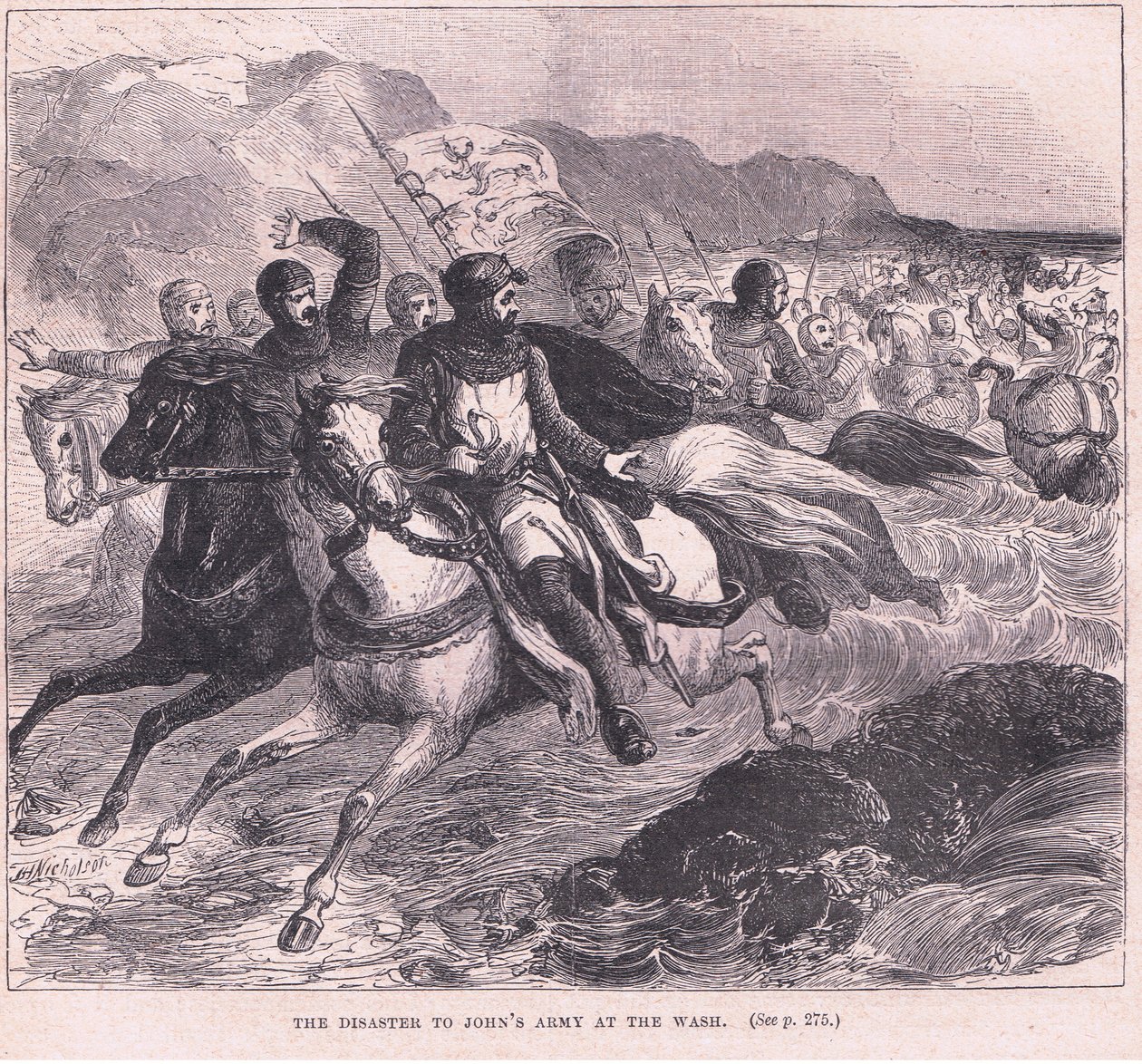 Die Katastrophe von Johns Armee am Wash von Charles Ricketts