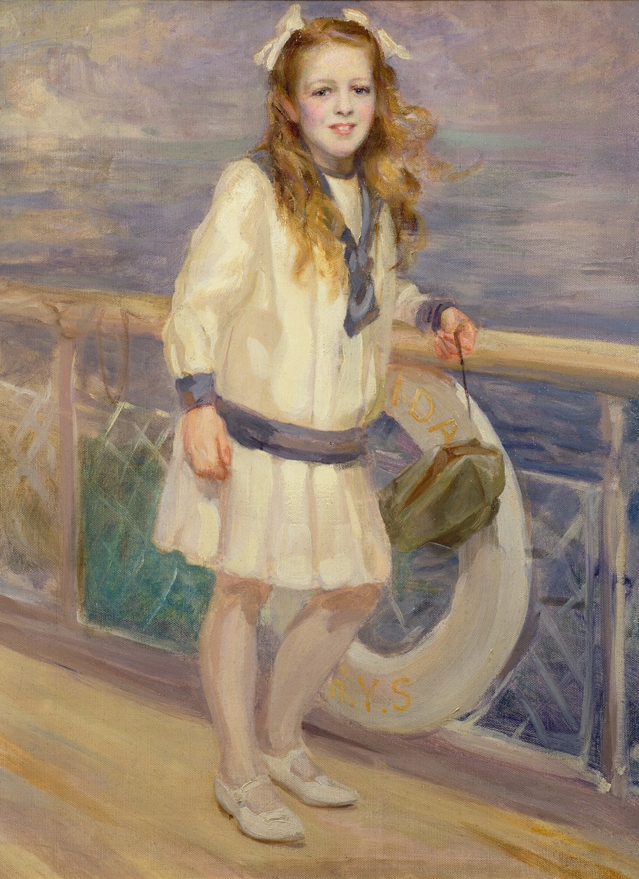 Mädchen im Matrosenanzug von Charles Sims