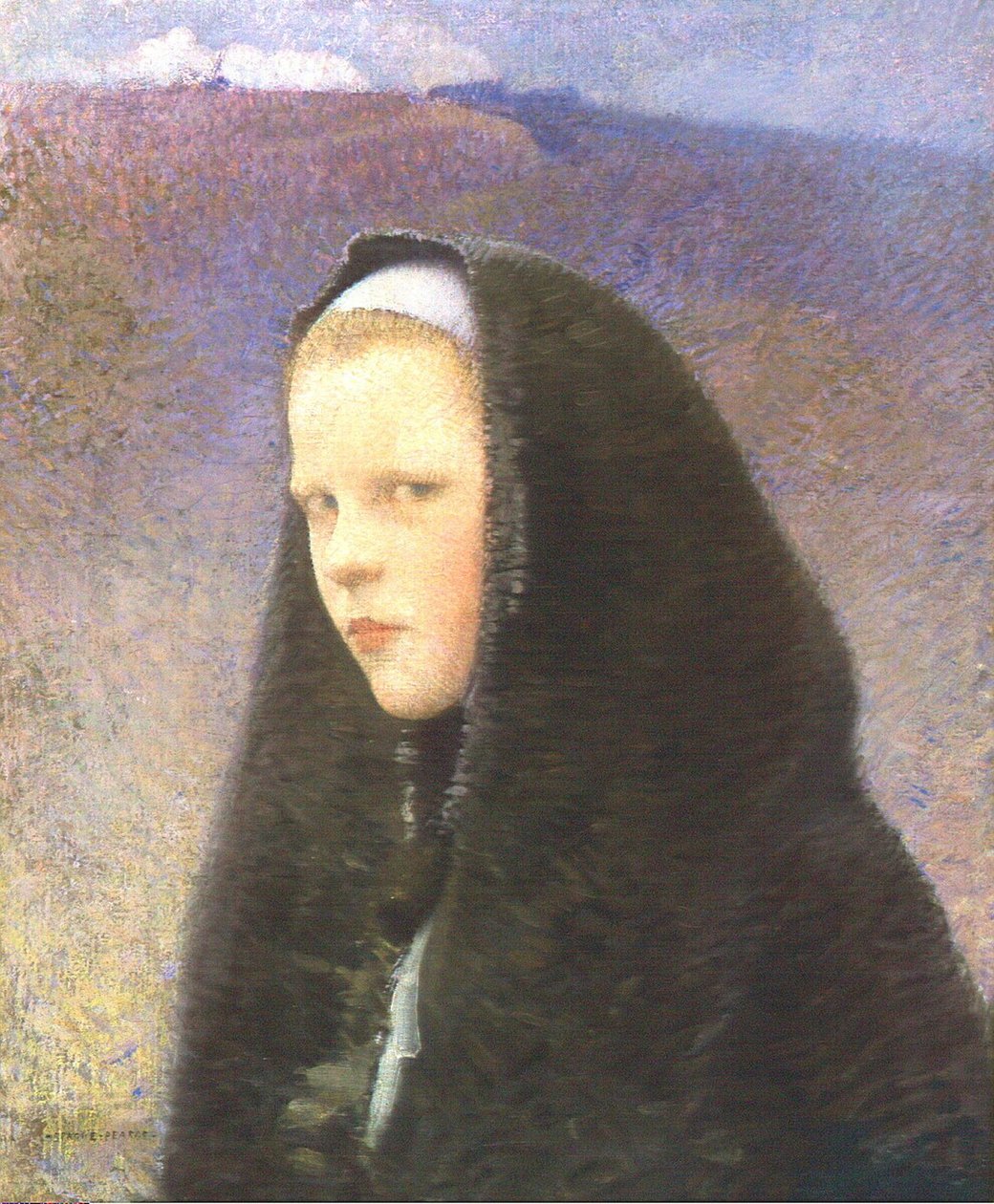 Junges bretonisches Mädchen von Charles Sprague Pearce