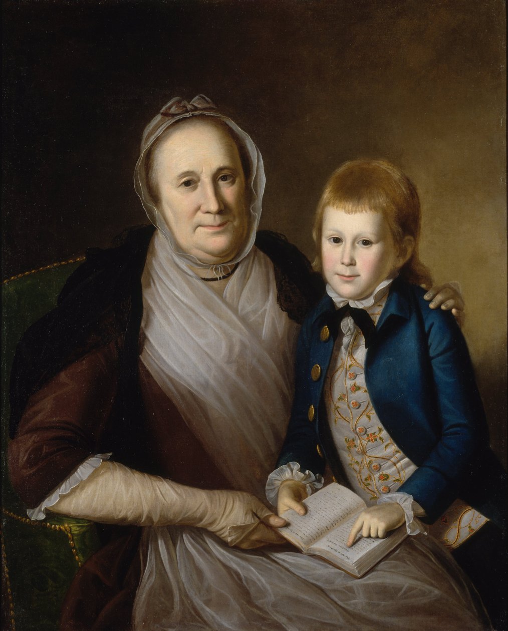 Mrs. James Smith und Enkel von Charles Willson Peale