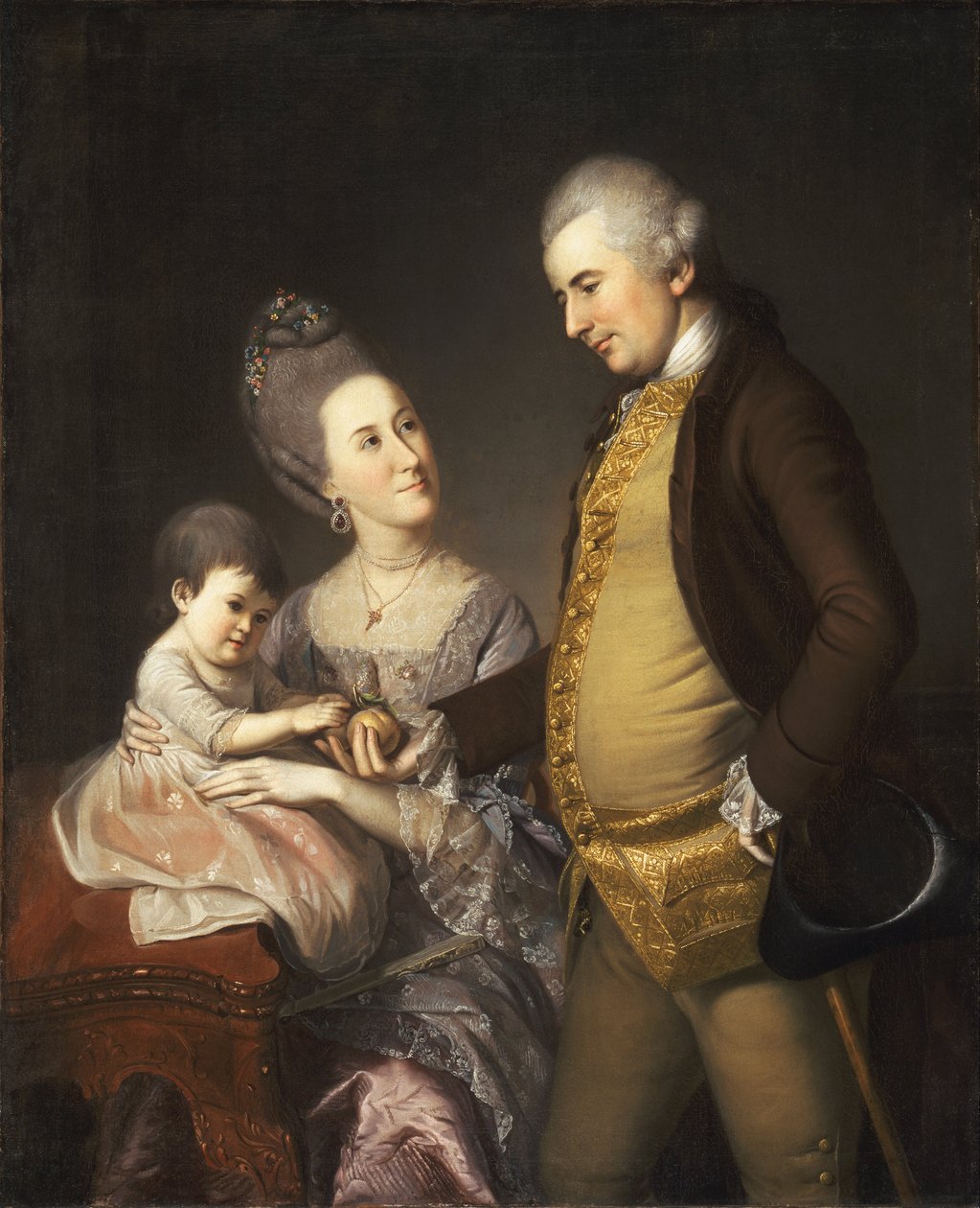 Porträt von John und Elizabeth Lloyd Cadwalader und ihrer Tochter Anne von Charles Willson Peale
