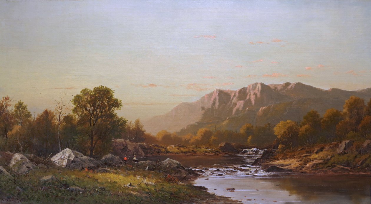 Landschaft mit Fischern von Charles Wilson Knapp