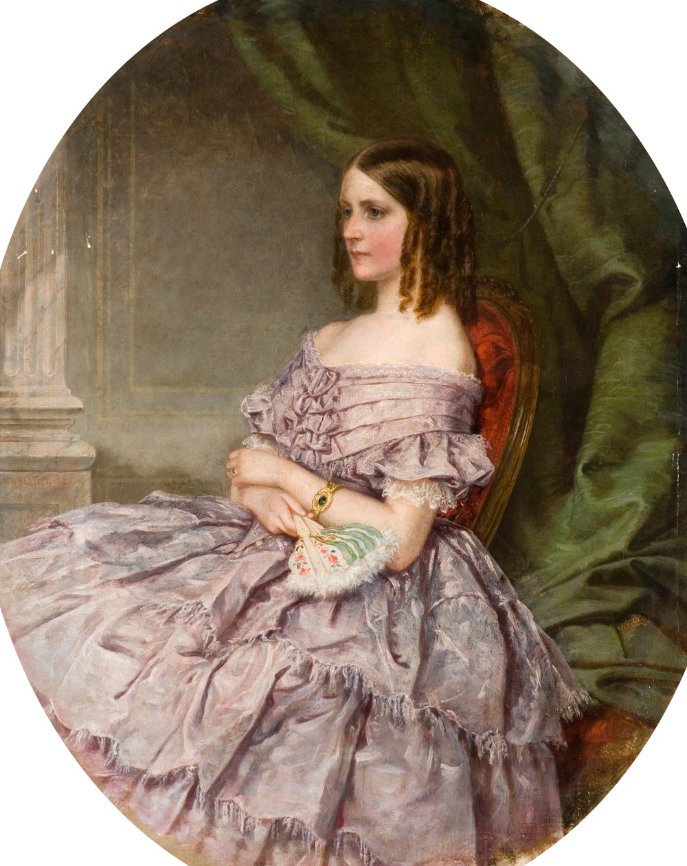 Dame in Flieder von Charles Wynne Nicholls