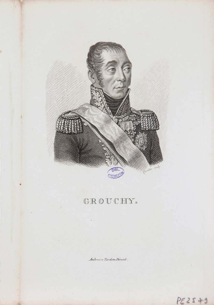 Porträt von Marschall Emmanuel de Grouchy von Charles Aimé Forestier
