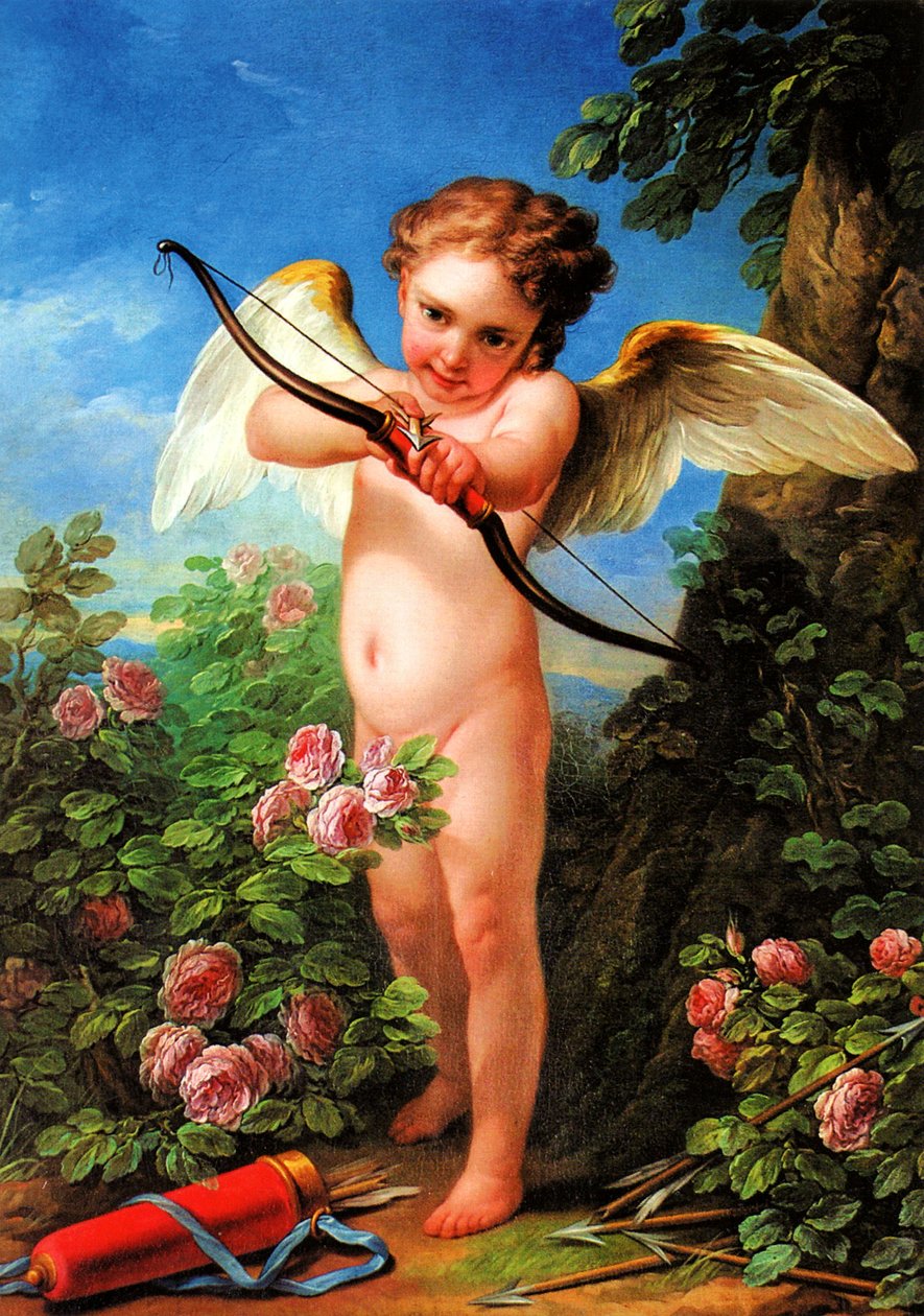 Amor schießt einen Bogen von Charles André van Loo