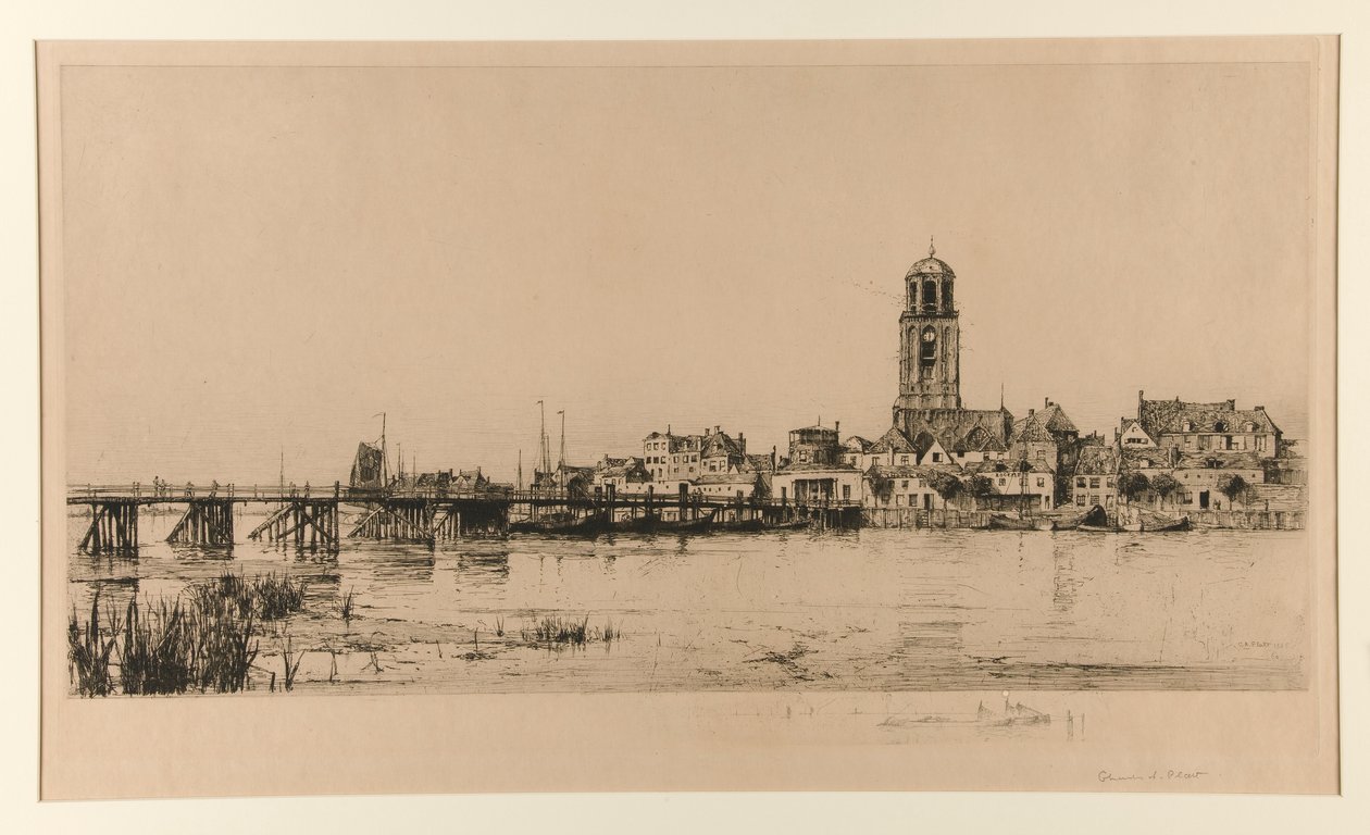 Deventer (Hafenszene) von Charles A. Platt