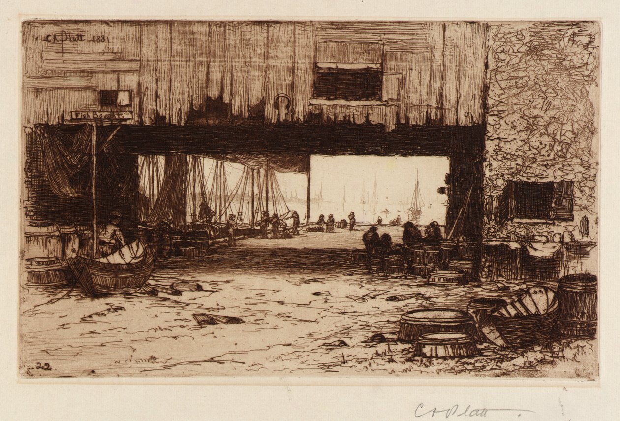 Fischhäuser - Innenansicht von Charles A. Platt