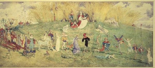 Die Feenkönigin - Eine Prozession von Charles Altamont Doyle
