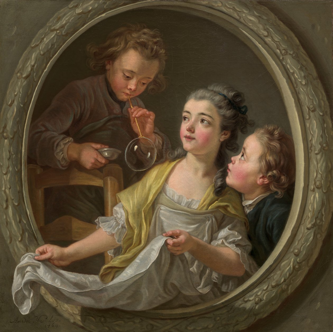 Seifenblasen von Charles Amedee Philippe van Loo