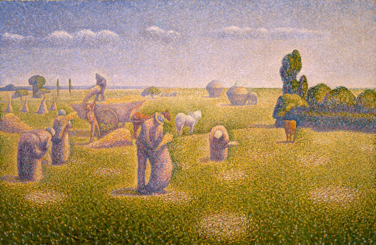 Die Erntearbeiter, 1892 von Charles Angrand