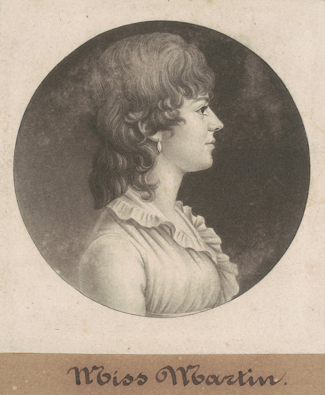 Miss Martin von Charles B. J. Févret de Saint Mémin