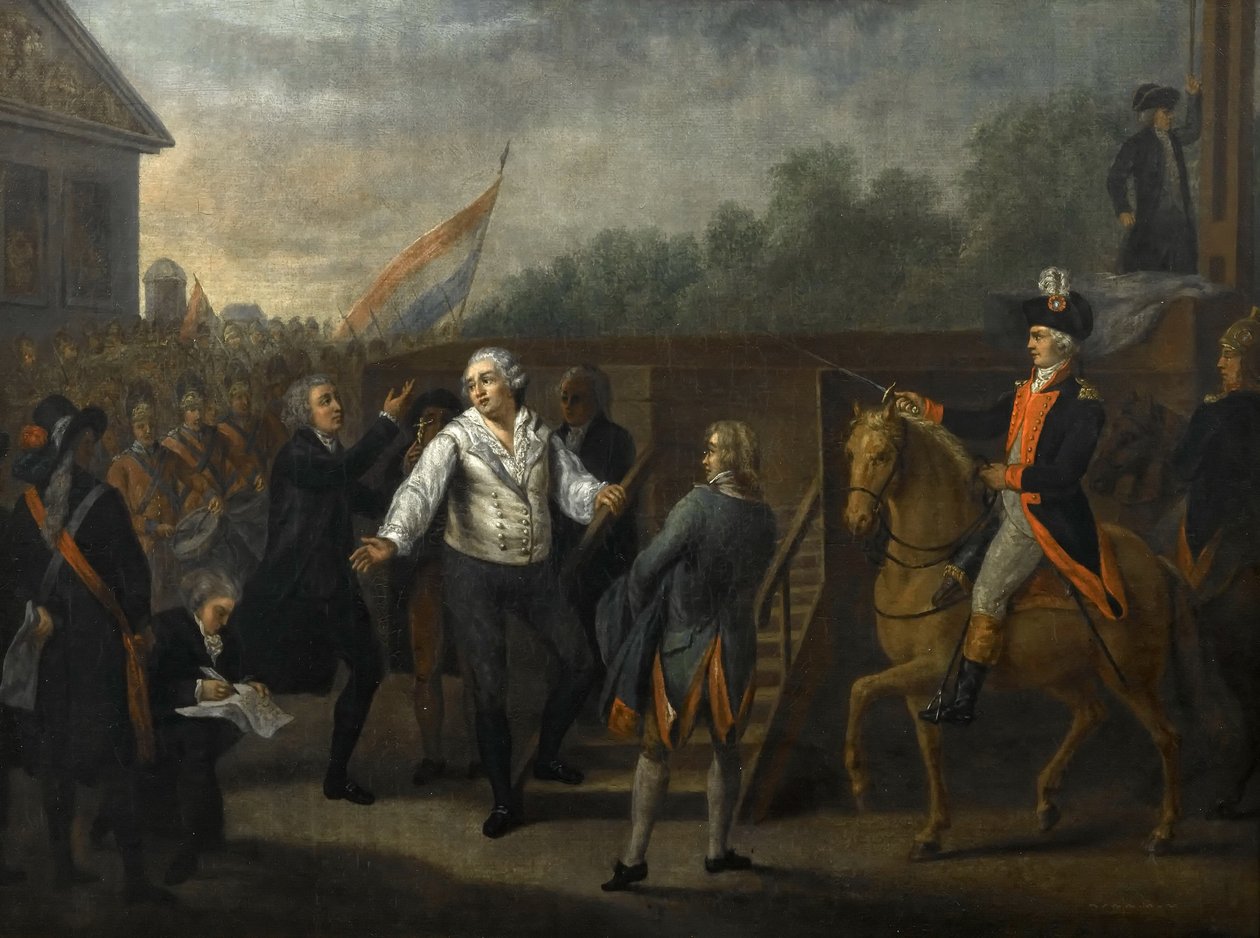 Ludwig XVI. vor dem Schafott von Charles Benazech