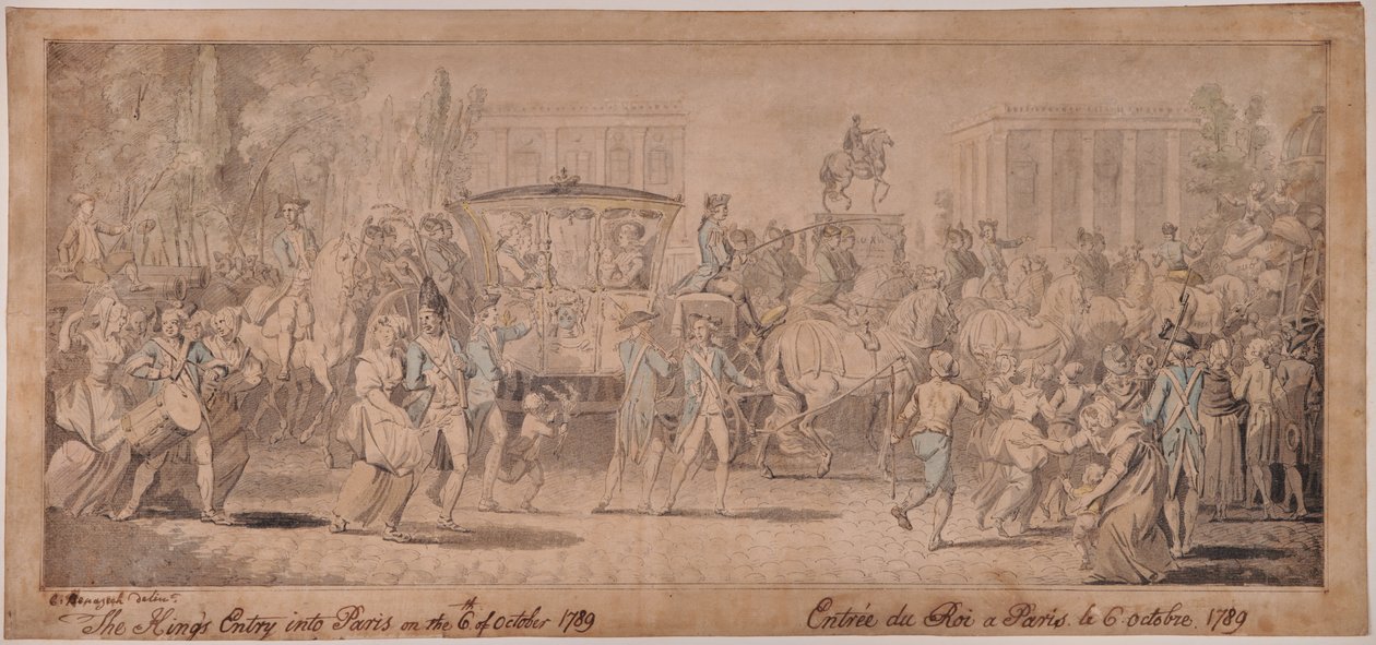 Der Einzug des Königs in Paris von Charles Benazech