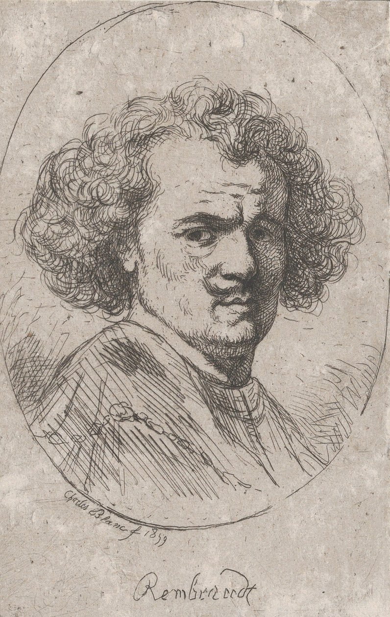 Porträt von Rembrandt, 1859 von Charles Blanc