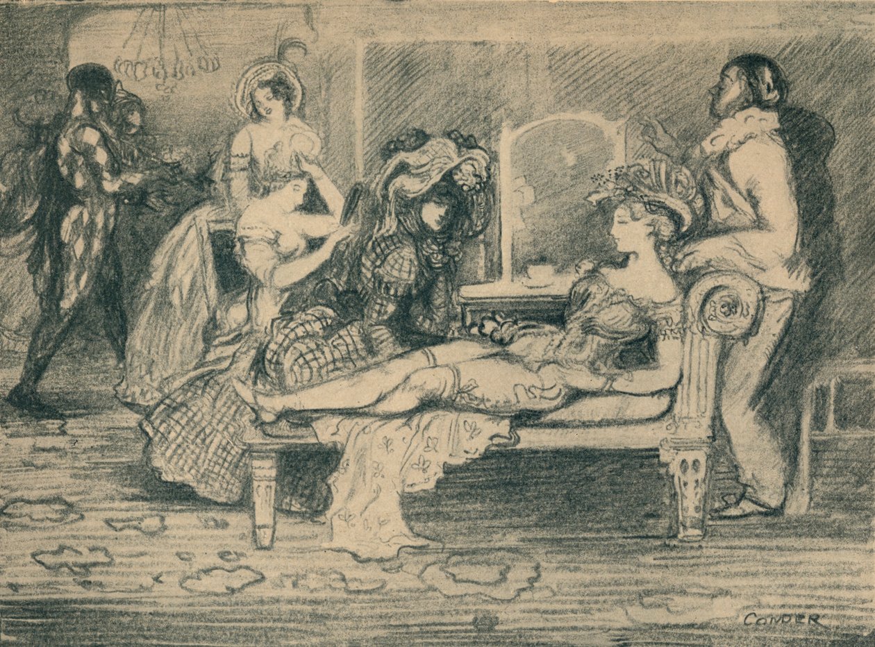 Das Grüne Zimmer, um 1904, 1935 von Charles Edward Conder
