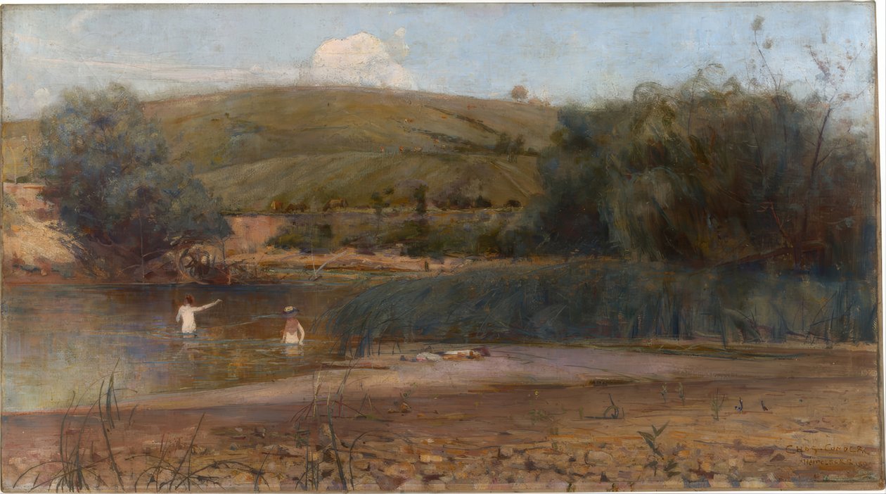 Der Yarra, Heidelberg von Charles Edward Conder