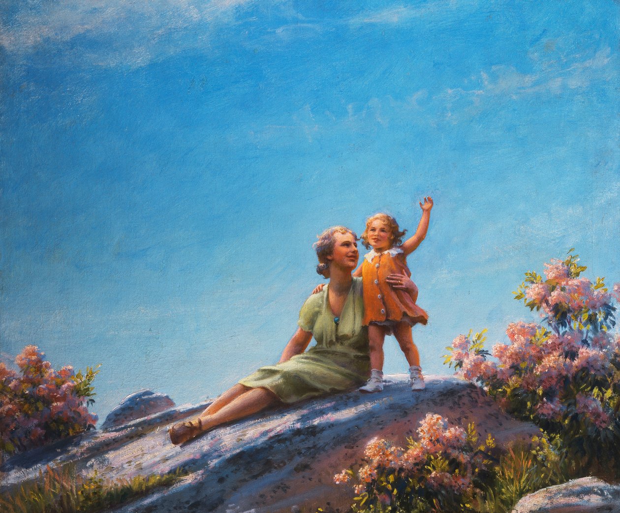 Ein glücklicher Moment von Charles Courtney Curran