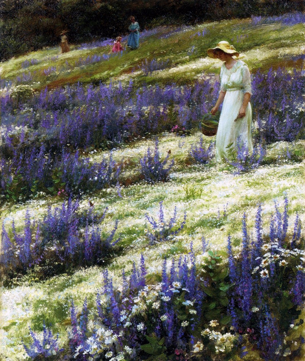 Auf einem Hügel, 1914 von Charles Courtney Curran