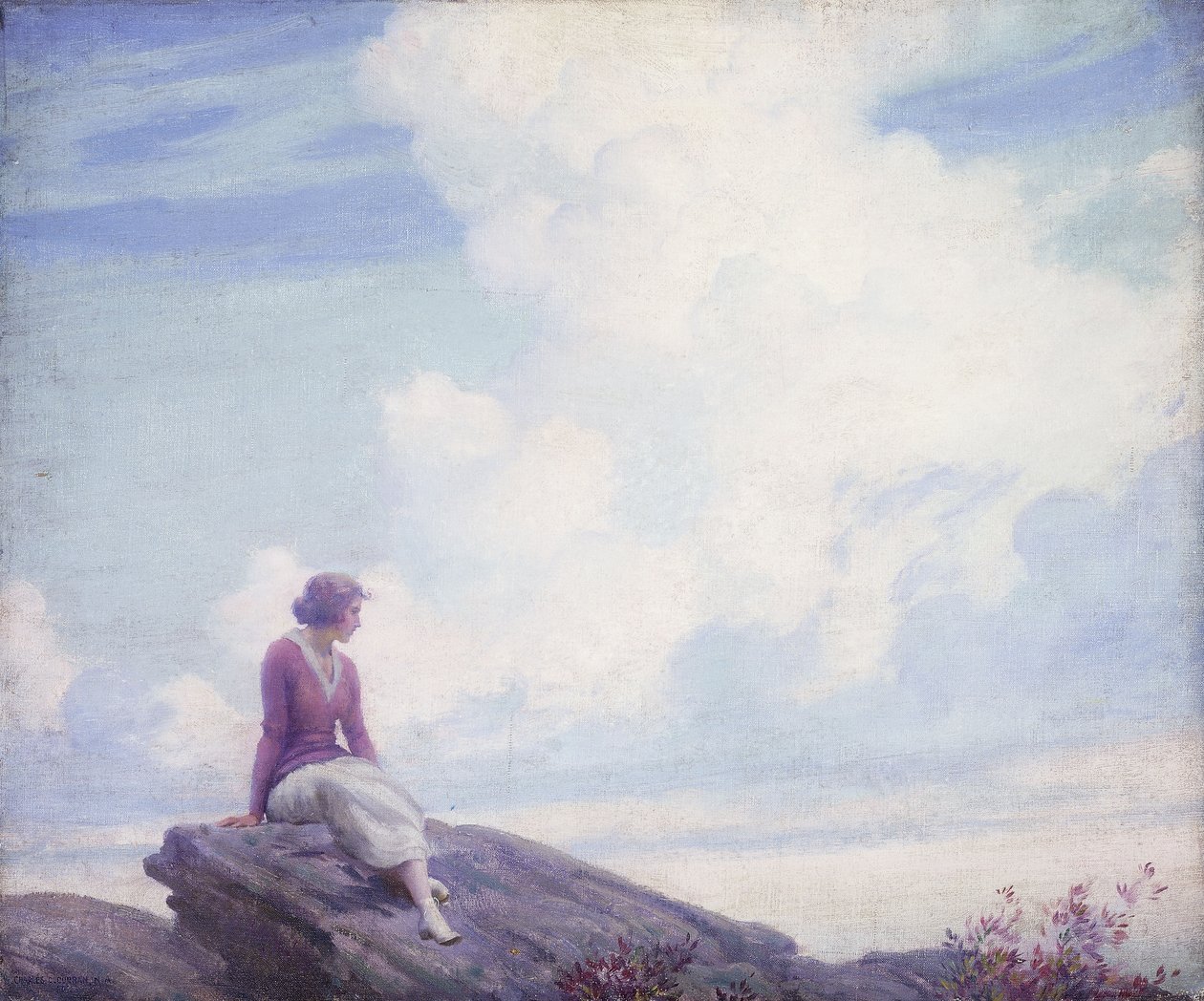Die rosa Wolke von Charles Courtney Curran