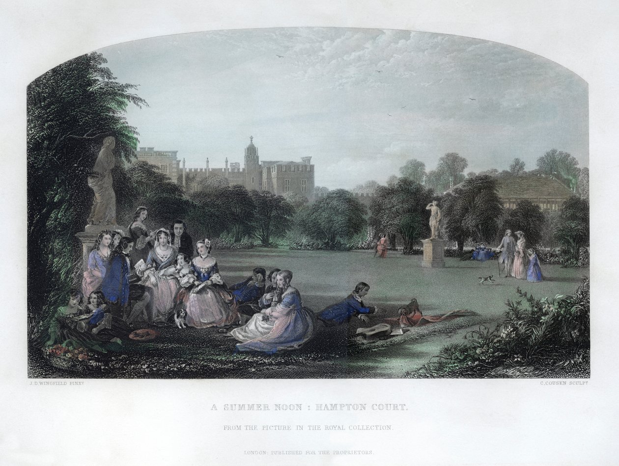 Ein Sommermittag: Hampton Court von Charles Cousen