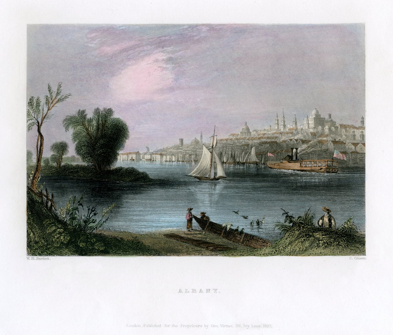 Albany, New York, USA, 1837 von Charles Cousen