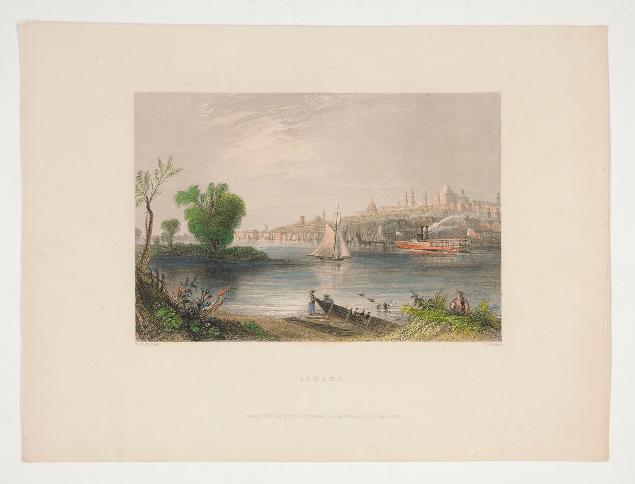Albany, Illustration für Nathaniel Parker Willis von Charles Cousen