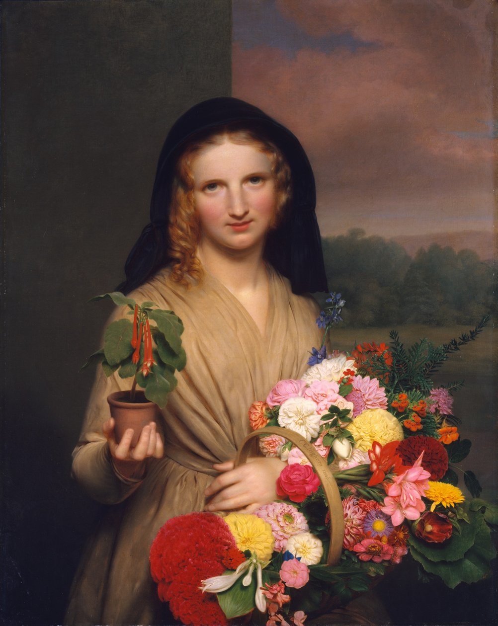 Das Blumenmädchen, 1846 von Charles Cromwell Ingham