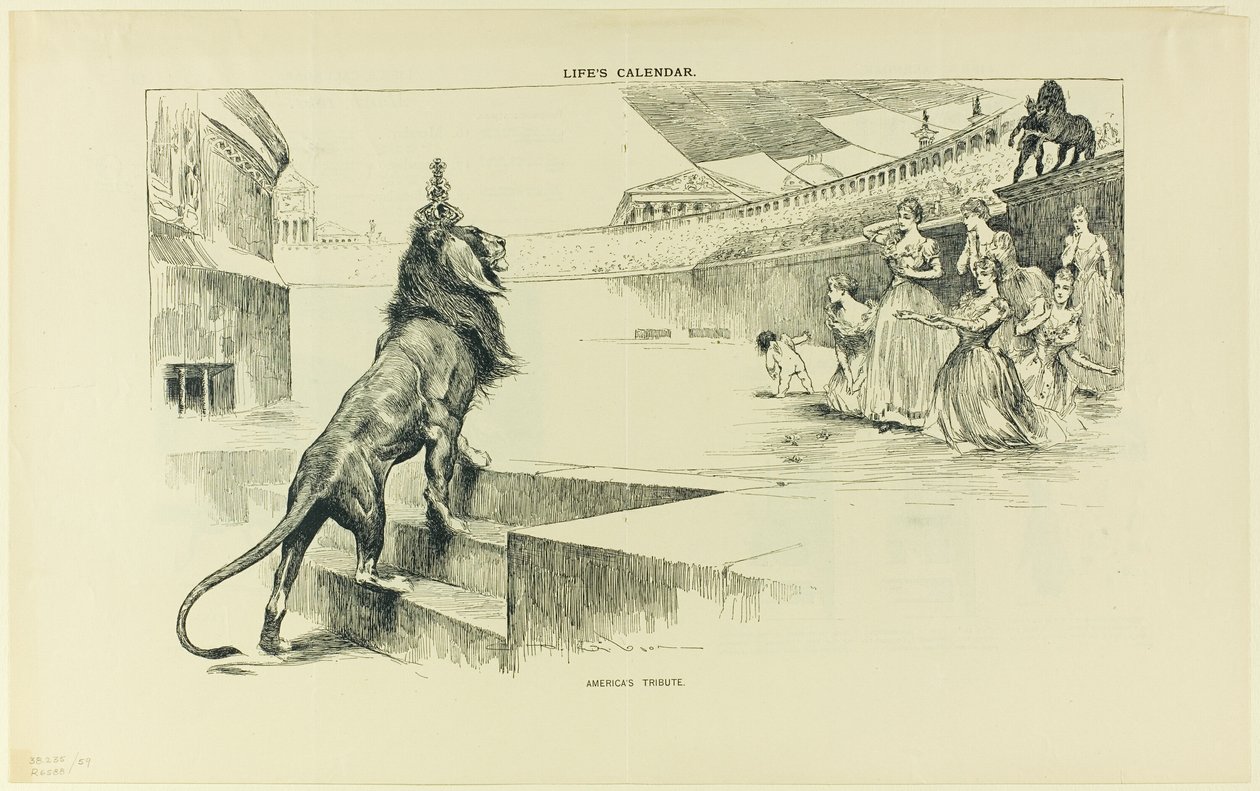Amerikas Tribut, aus Life von Charles Dana Gibson