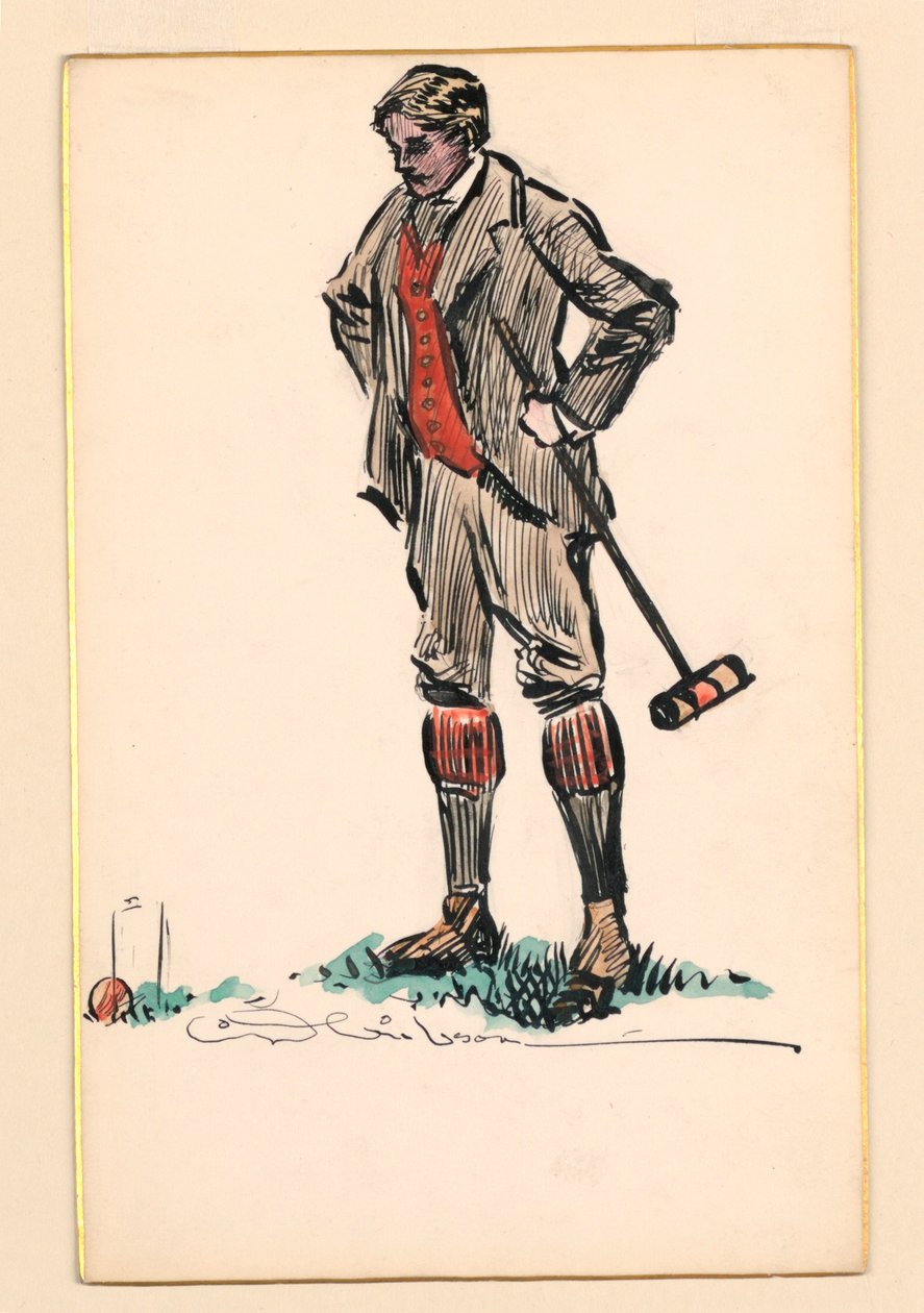 Krocketspieler von Charles Dana Gibson