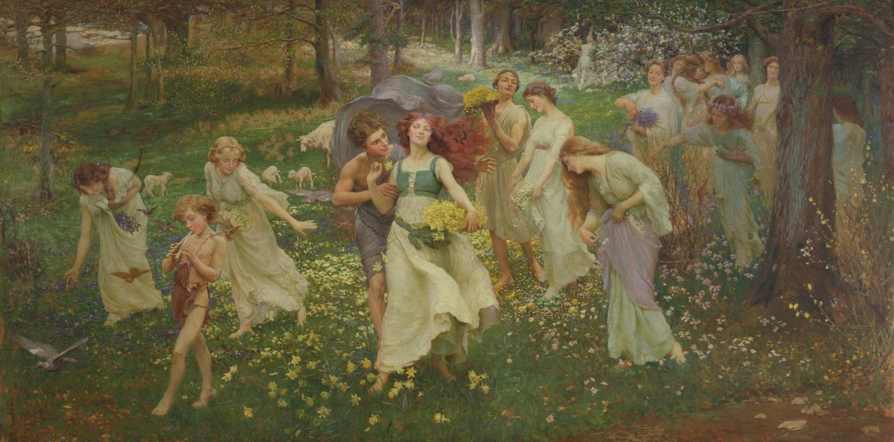 Der Fortschritt des Frühlings, 1905 von Charles Daniel Ward