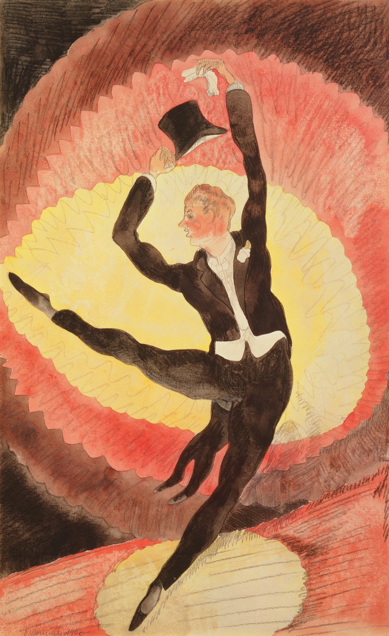 Akrobatischer männlicher Tänzer, 1920 von Charles Demuth