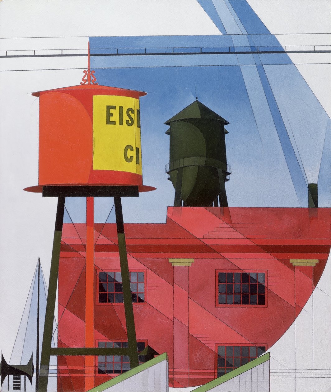 Gebäudeabstraktion, Lancaster, 1931 von Charles Demuth