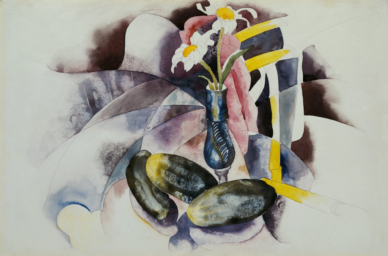 Blumen und Gurken von Charles Demuth