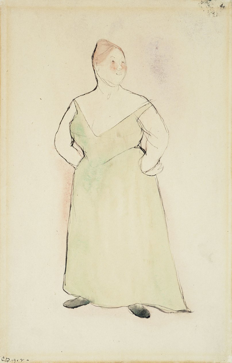 Frau im Abendkleid von Charles Demuth