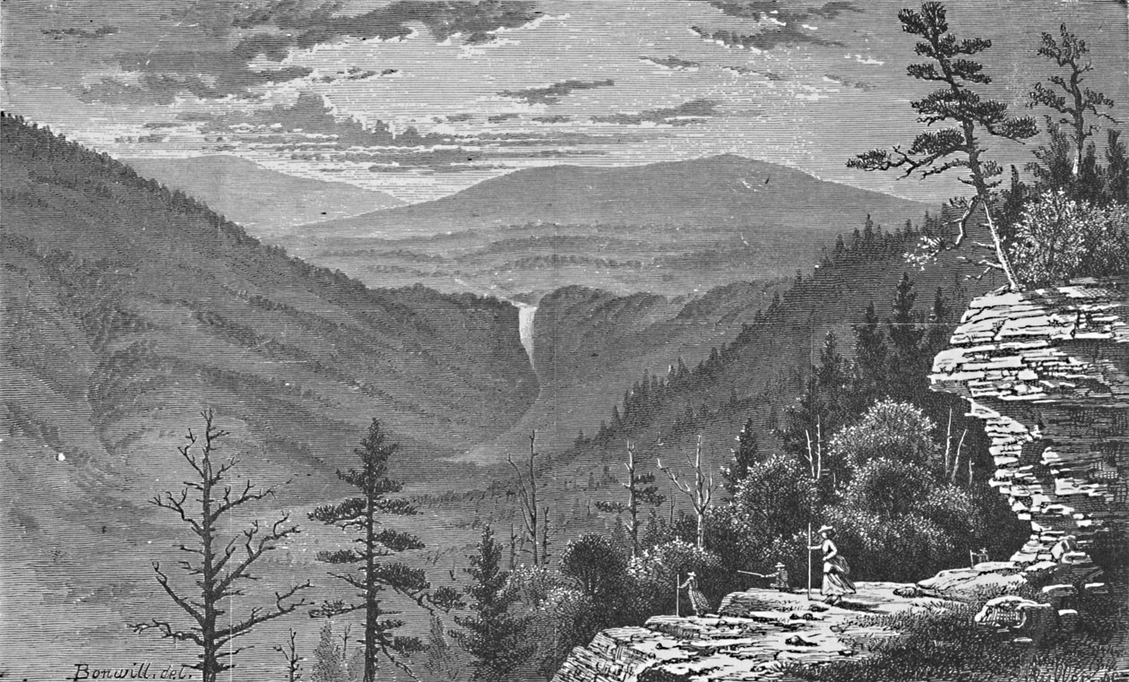 Sonnenuntergangsfelsen, Catskill Mountains, 1883 von Charles E. H. Bonwill