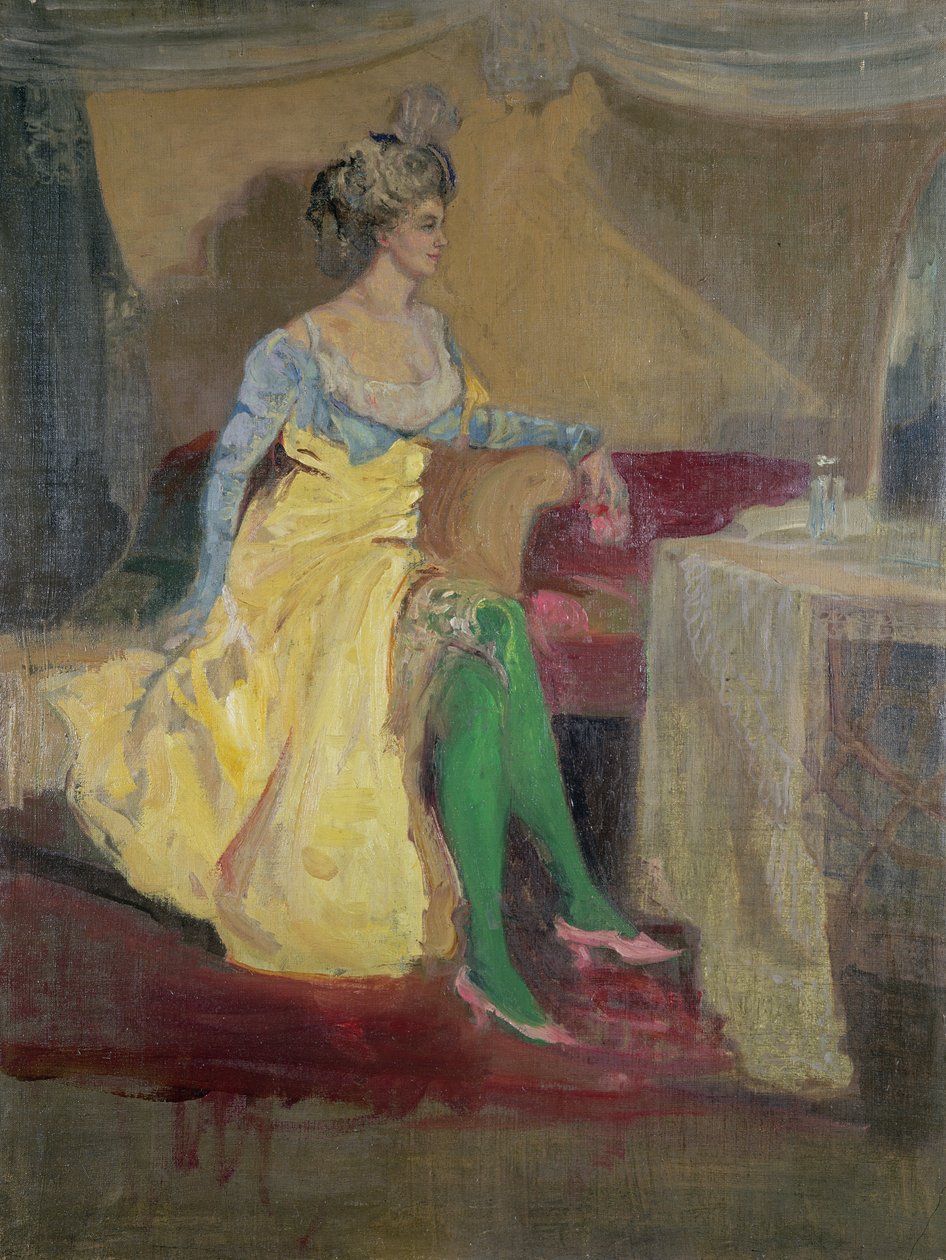 Die grünen Strümpfe von Charles Edward Conder