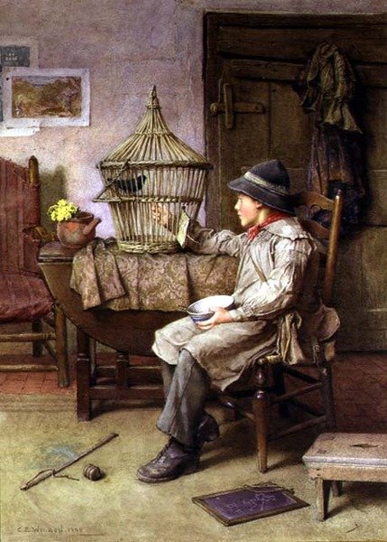 Frühstückszeit von Charles Edward Wilson