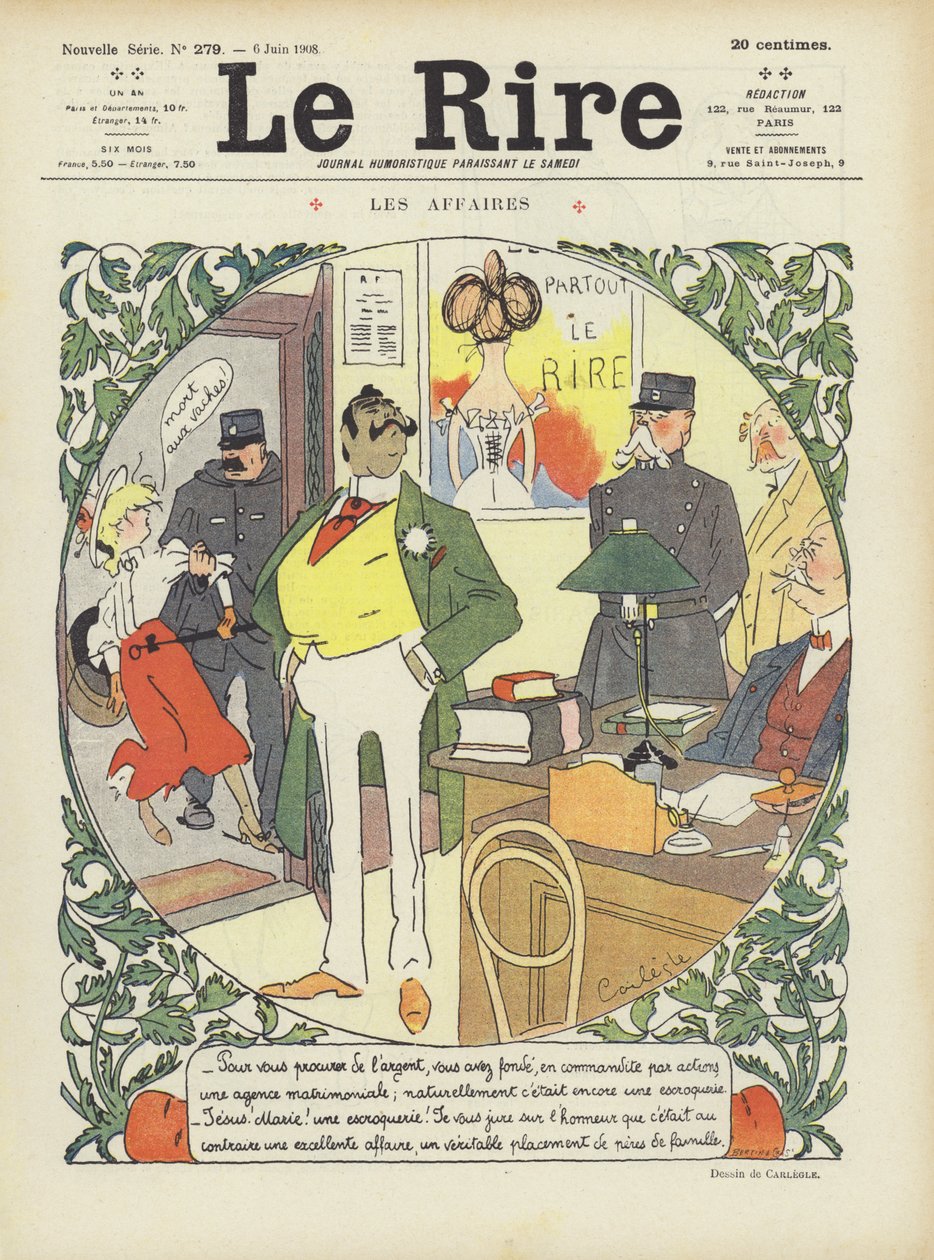 Illustration für Le Rire von Charles Emile Egli