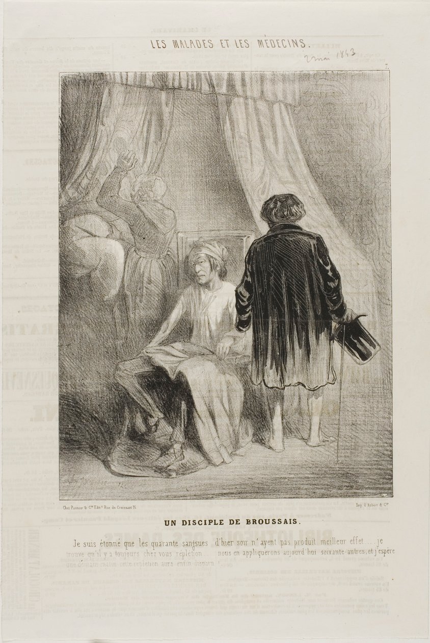 Ein Anhänger von Broussais (Tafel 7) von Charles Emile Jacque