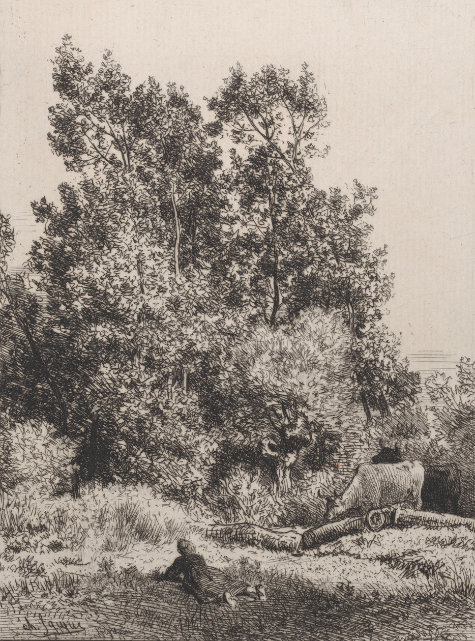 Landschaft von Charles Emile Jacque