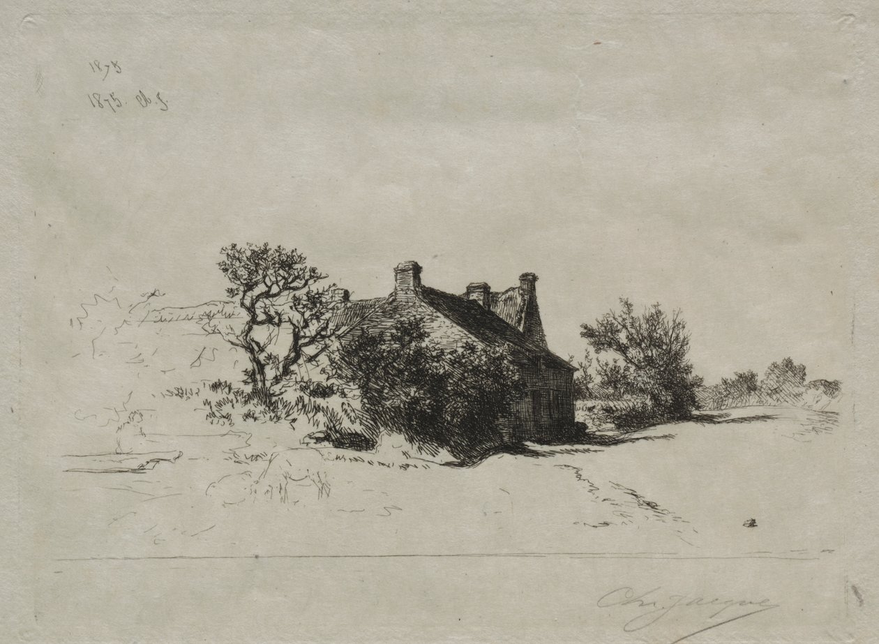 Die kleinen Häuser Kercassier von Charles Emile Jacque