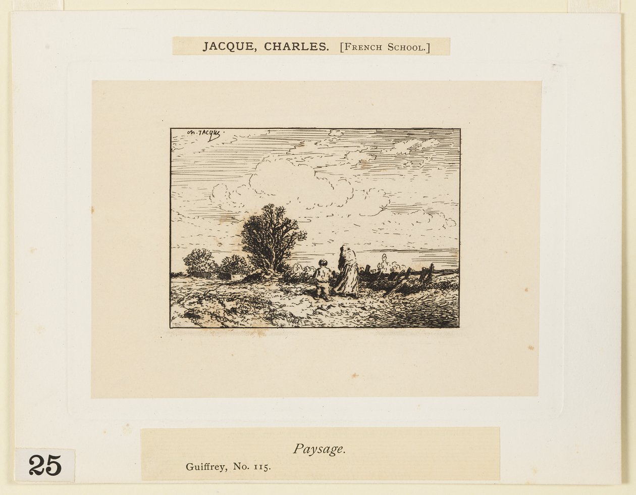 Landschaft von Charles Emile Jacque